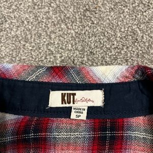 Kut from the Kloth flannel shirt.